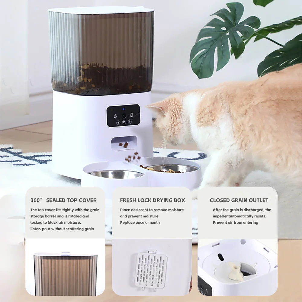 Smart Automatic Feeder With Camera and Voice Recorder