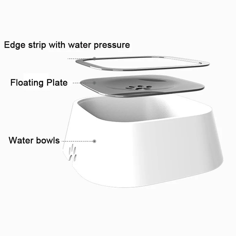 Dog Drinking Water Bowl / Floating Dispenser / No Spill