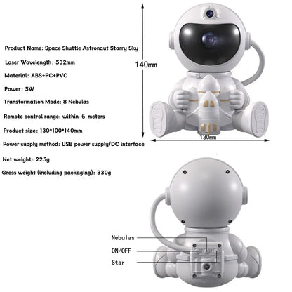 Galaxy Star Projector Night Light