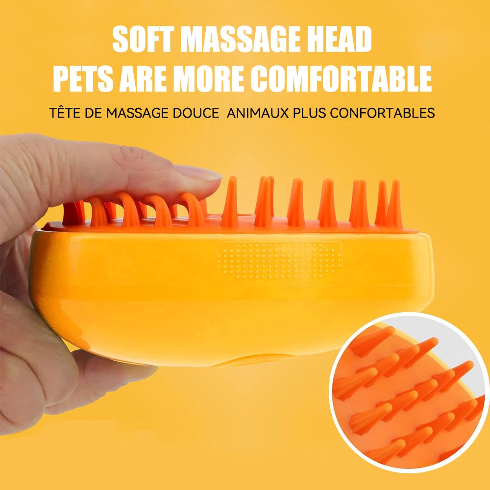 3-in-1 Grooming Pet Steam Brush