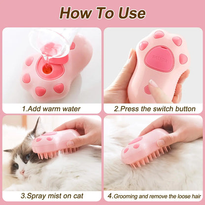 3 in 1 Pet Steam Brush