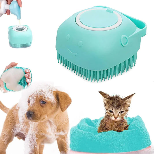 Cute Pet Washing Massage Brush