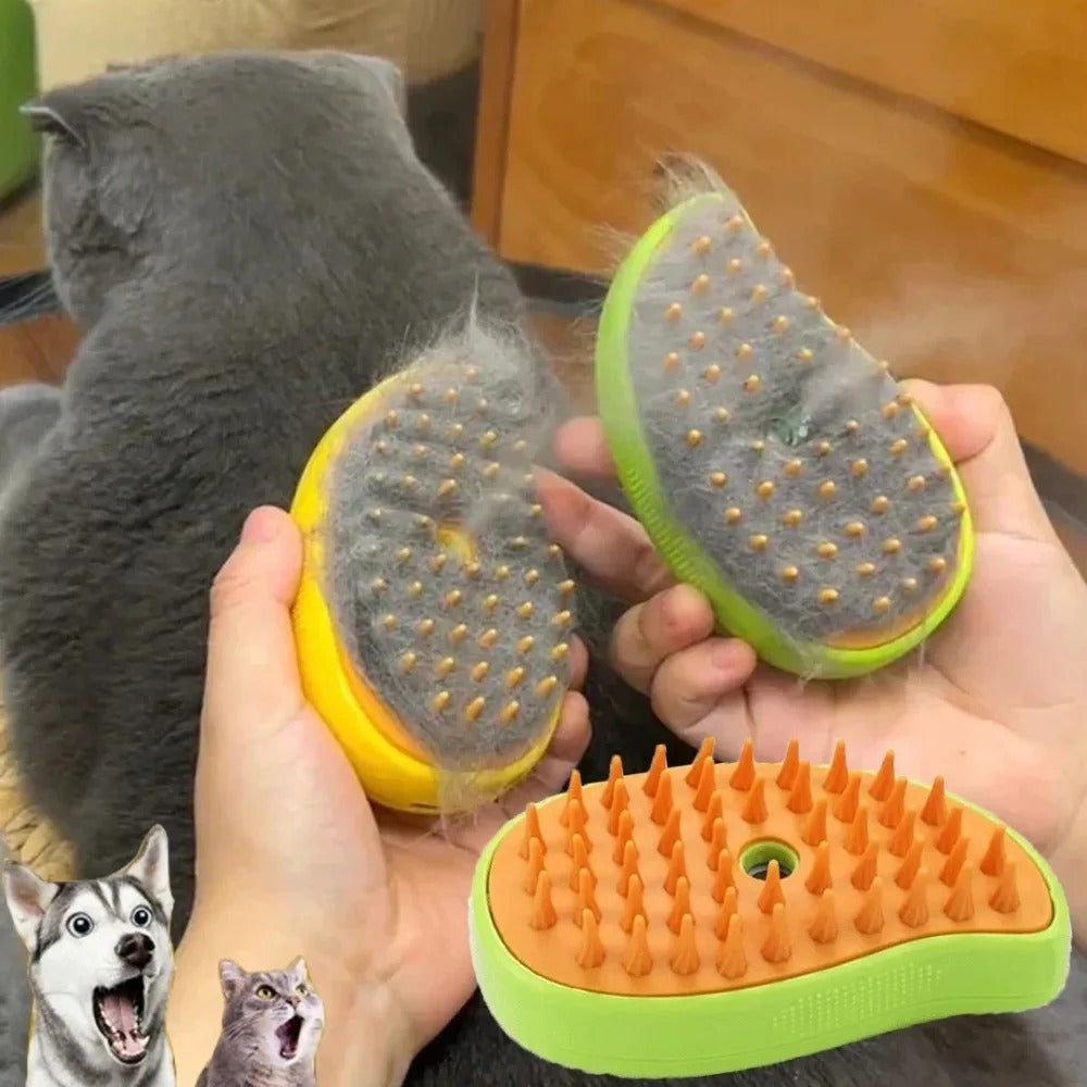 3-in-1 Grooming Pet Steam Brush